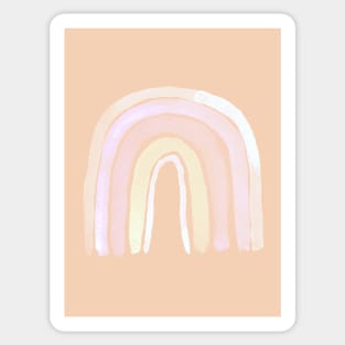 Cream tone boho rainbow 2 Sticker